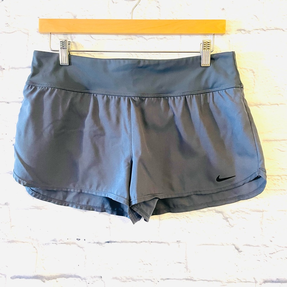 Nike Athletic Mini Shorts Grey Size Med - Care Tag Missing